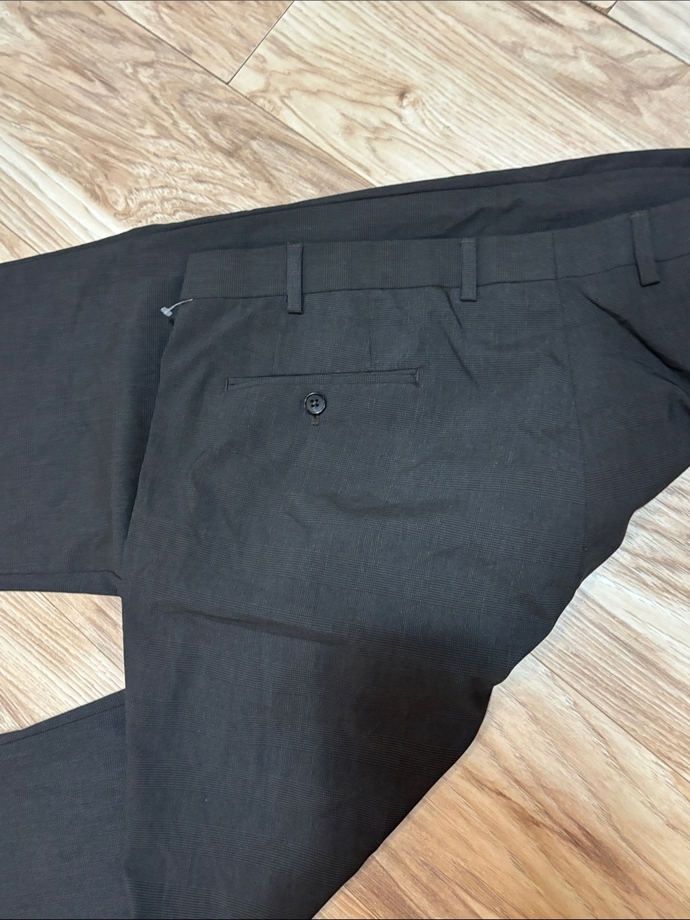 Lauren Ralph Lauren Dark Gray Glen plaid Dress Pants 40X32 - Picture 8 of 10